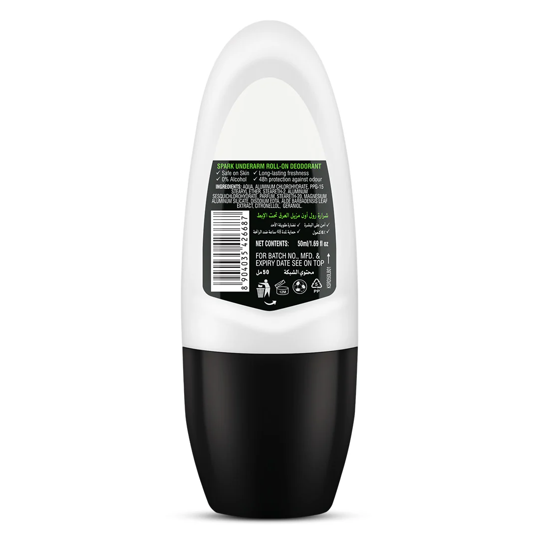 KARIS PREMIUM ALLDAY FRESH SPARK UNDERARM ROLL-ON DEODORANT 50ML - Image 3