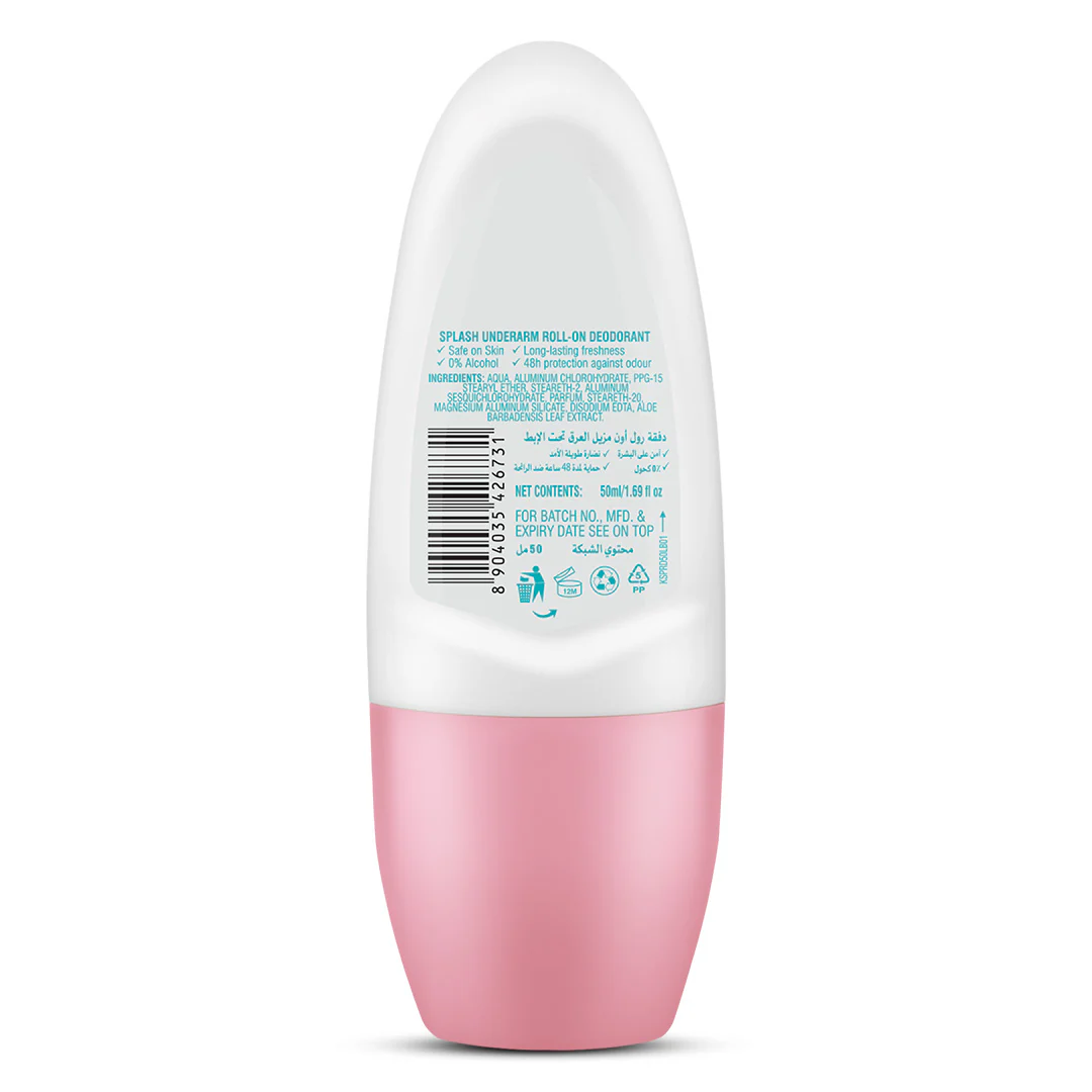 KARIS PREMIUM ALLDAY FRESH SPLASH UNDERARM ROLL-ON DEODORANT 50ML - Image 3