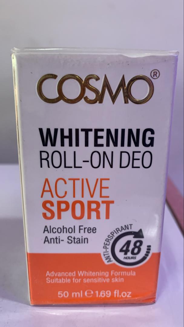COSMO WHITENING ACTIVE SPORT ROLL-ON DEODORANT 50ML