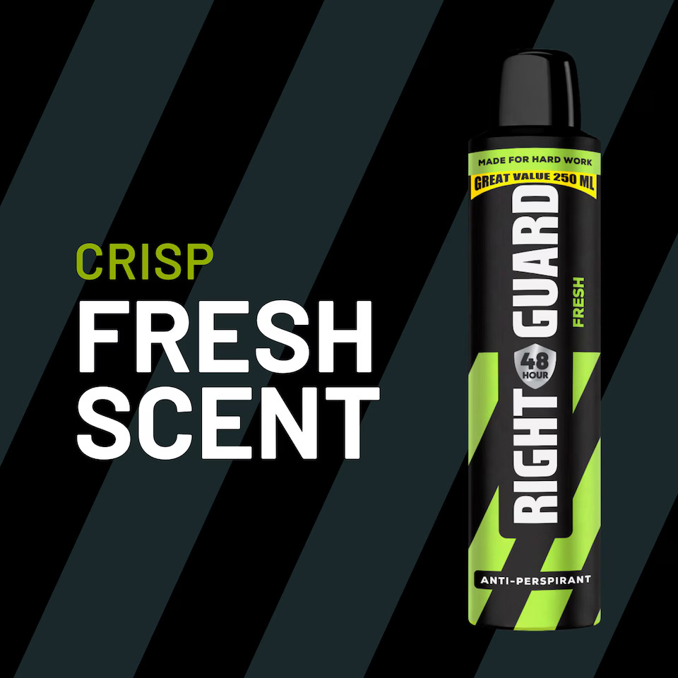 RIGHT GUARD FRESH ANTI-PERSPIRANT SPRAY 250ML - Image 4
