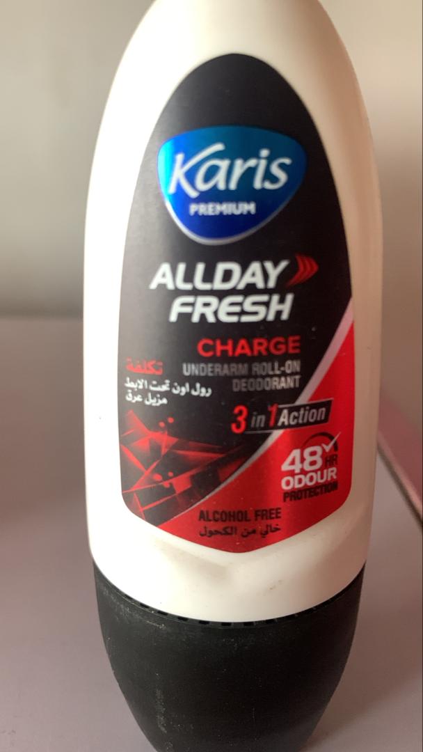 KARIS PREMIUM ALLDAY FRESH CHARGE UNDERARM ROLL-ON DEODORANT 50ML