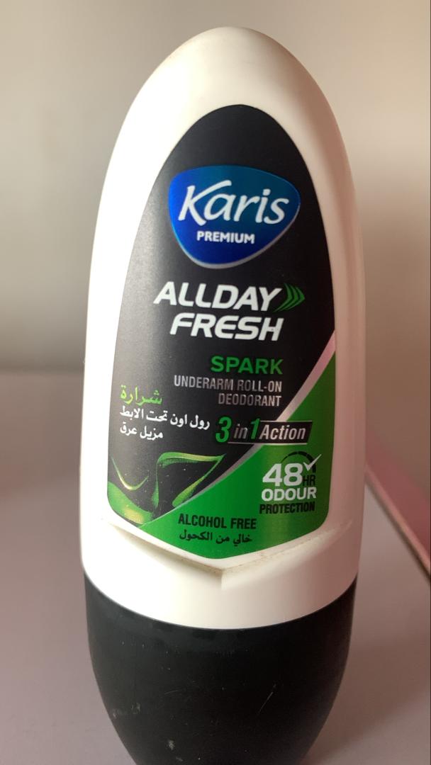 KARIS PREMIUM ALLDAY FRESH SPARK UNDERARM ROLL-ON DEODORANT 50ML
