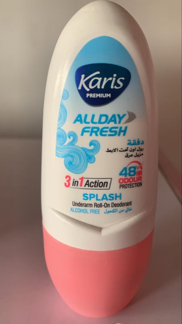 KARIS PREMIUM ALLDAY FRESH SPLASH UNDERARM ROLL-ON DEODORANT 50ML