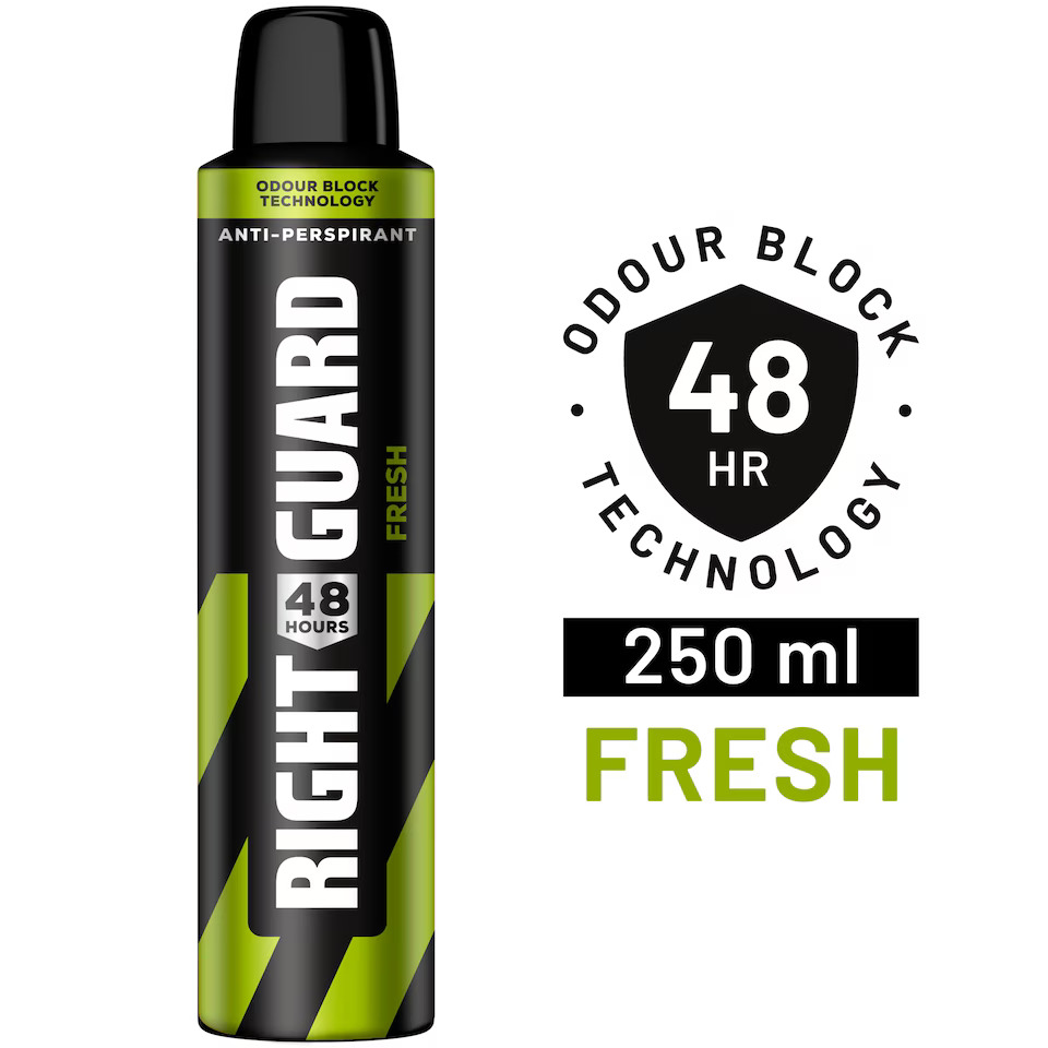 RIGHT GUARD FRESH ANTI-PERSPIRANT SPRAY 250ML - Image 3