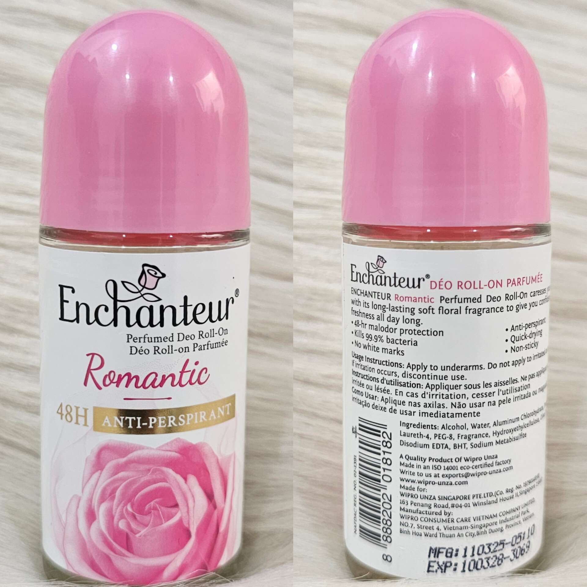 ENCHANTEUR ROMANTIC 48H ANTI-PERSPIRANT PERFUMED DEO ROLL-ON 50ML - Image 4