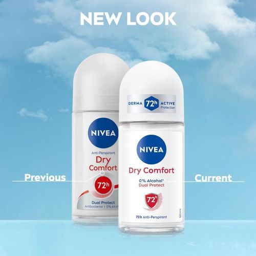 NIVEA DRY COMFORT 72H ROLL-ON DEODORANTÂ 50ML - Image 2