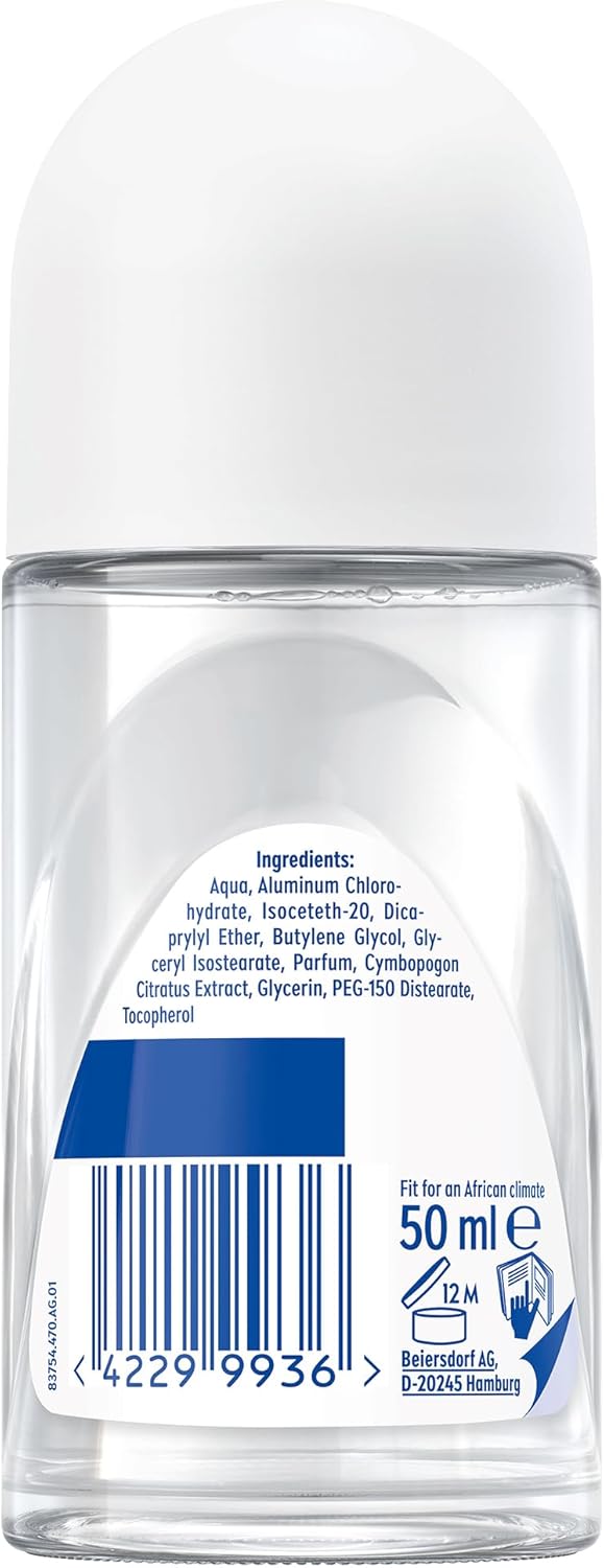 NIVEA FRESH ENERGY ANTIBACTERIAL 72H ROLL-ON DEODORANT 50ML - Image 5